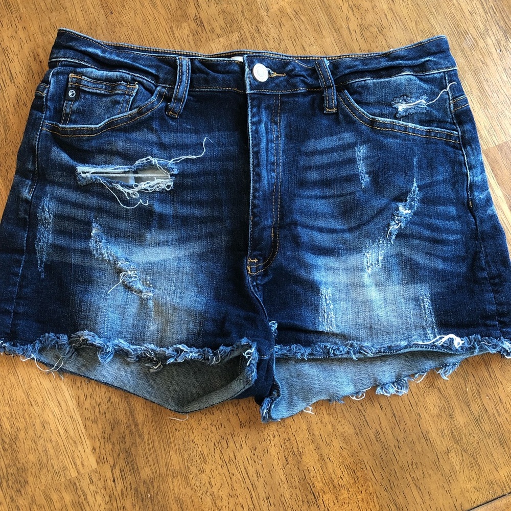 High Rise Jean shorts